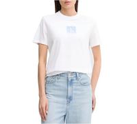 Calvin Klein Donna T-Shirt Maniche Corte Classic Fit Tee in Cotone, Bianco (Brilliant White), S