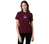 Calvin Klein Donna T-Shirt Maniche Corte Classic Fit Tee in Cotone, Rosso (Deep Rouge), L