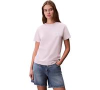 Calvin Klein Donna T-Shirt Maniche Corte Confezione da 2 Logo Tee con Scollo Rotondo, Multicolore (Cradle Pink/Black), XL