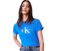 Calvin Klein Donna T-Shirt Maniche Corte Hero Classic Monologo Tee con Scollo Rotondo, Blu (Cobalt Blue), XS