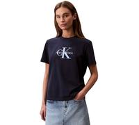Calvin Klein Donna T-Shirt Maniche Corte Hero Classic Monologo Tee con Scollo Rotondo, Blu (Dark Sapphire), S