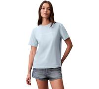 Calvin Klein Donna T-Shirt Maniche Corte Logo Classic Regular Fit, Blu (Breezy Blue), XS
