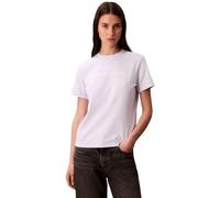Calvin Klein Donna T-shirt Maniche Corte Logo Classic Regular Fit, Viola (Lacey Lilac), L