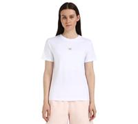 Calvin Klein Donna T-Shirt Maniche Corte Woven Label Jersey Tee Regular Fit, Bianco (Bright White), XXS