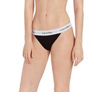 Calvin Klein Donna Tanga High Leg Elasticizzato, Nero (Black), M