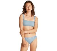 Calvin Klein Donna Top Bikini a Fascia Spalline Rimovibili, Blu (Faded Denim), XS