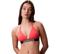 Calvin Klein Donna Top Bikini a Triangolo Allacciatura sul Collo, Rosa (Punch Pink), S