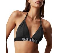 Calvin Klein Donna Top Bikini a Triangolo Imbottitura Estraibile, Nero (Black), S