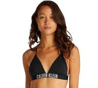 Calvin Klein Donna Top Bikini a Triangolo Imbottitura Estraibile, Nero (Pvh Black), XS