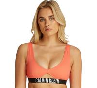 Calvin Klein Donna Top Bikini Bralette con Cut-out, Arancione (Dazzling Coral), L