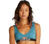 Calvin Klein Donna Top Bikini Bralette con Cut-out, Blu (Storm Blue), S