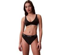 Calvin Klein Top da Bagno da Donna Bralette con Scollo all'Americana LV00Q61207, Nero (Nero), M