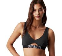 Calvin Klein Donna Top Bikini Bralette Imbottitura Estraibile, Nero (Black), XS