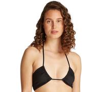 Calvin Klein Donna Top Bikini Bralette in Tessuto Increspato, Nero (Pvh Black), XS