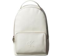 Calvin Klein Donna Zaino Sculpted Impression Slim con Scomparto per Laptop, Bianco (Lily White), Taglia Unica