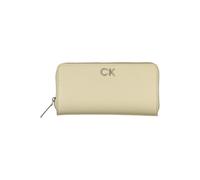 Calvin Klein Elegant Beige Zip Wallet with RFID Blocking