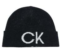 Calvin Klein Elevated Monogram Beanie K60K609972 Cappello in Maglia, Nero (CK Black), OS Donna