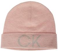 Calvin Klein Elevated Monogram Beanie K60K609972 Cappello in Maglia, Rosa (Spring Rose), OS Donna