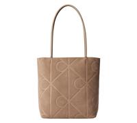 Calvin Klein Emblem AOP Borsa shopper Pelle 32 cm beige