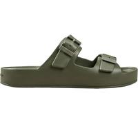 Calvin Klein Ergon Eva Double Bar Sandal Hm0hm02116, Piatti Uomo, Green (Deep Lichen Green), 46 EU