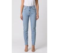 Calvin Klein Donna Jeans New Mom Blue Rain Vita Alta, Blu (Blue Rain), 28W/32L