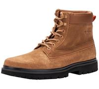 Calvin Klein Eva Mid Laceup Boot Suede, Stivaletto medio Uomo, Marrone (Monks Rob/Black/Orange Pop), 43 EU