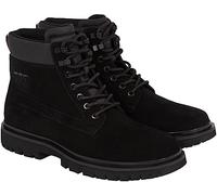 Calvin Klein Eva Mid Laceup Boot Suede, Stivaletto medio Uomo, Nero (Black/Stormfront), 43 EU