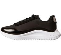 Calvin Klein Eva Runner Lace Up Mat Mix Yw0Yw02016, Basso Top Donna, Black (Black/Gun Metal), 37 EU
