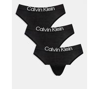 Calvin Klein Lv00qd5397 Thong 3 Units Nero XL Donna