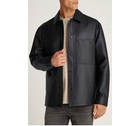 Calvin Klein Faux Leather Shirt Ck Black Taglia: XL | Giacche di pelle Outlet | Uomo | Nero
