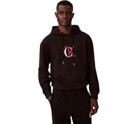 Calvin Klein Felpa con Cappuccio da Uomo LS EU 350TERRY Grafica LV04RE255G, Nero (Nero), M, Nero (Nero), M