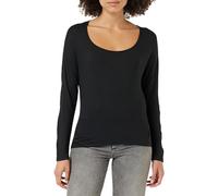 Calvin Klein Felpa Donna L/S Curve Neck Elasticizzata, Multicolore (Black), S