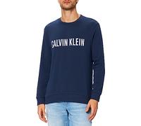 Calvin Klein Felpa Pigiama da Uomo L/S, Ombra Blu W/Bianco, XL