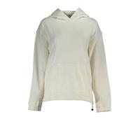Calvin Klein - Felpa in Cotone con Cappuccio e Tasca Centrale - -Sweatshirts & Hoodies -Donna -Bianco -XS