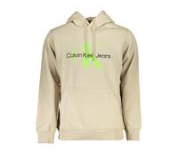 Calvin Klein Seasonal Monologo Regular Hoodie J30J320805, Felpe con Cappuccio, Uomo, Beige (Plaza Taupe/Acid Light), XL