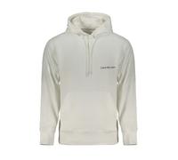 Calvin Klein, ,Sweatshirts & Hoodies ,Uomo ,Bianco ,XL Felpa con cappuccio e stampa logo