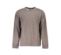 Calvin Klein - Felpa in Cotone Spazzolato con Logo - - Sweatshirts & Hoodies - Uomo - Marrone - L