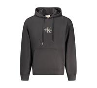 Felpa con cappuccio e logo Nero L Tinta unita
