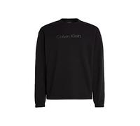 Calvin Klein Black Cotton Men Sweatshirt - XL