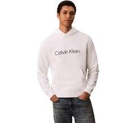 Calvin Klein LS EU Standard Logo 350terry Po Lv14ld231g Felpe, White (Bright White), L Uomo
