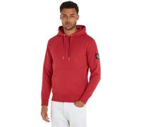 Calvin Klein Felpa Uomo Badge con Cappuccio, Rosso (Garnet), S