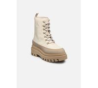 Calvin Klein - FLATFORM LACE UP BOOT LTH Bianco - Stivaletti e tronchetti 39 Bianco