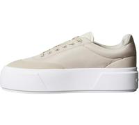 Calvin Klein Flatform Lace Up Nyl Mix Yw0Yw02013, Basso Top Donna, Beige (Stony Beige/Bright White), 39 EU