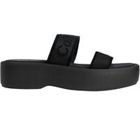 Calvin Klein Flatform SNDL Webbing Hw0hw02878, Sandali Piatti Donna, Black (Triple Black), 39 EU