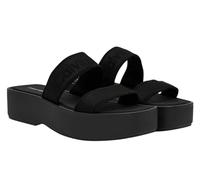 Calvin Klein Flatform SNDL Webbing Hw0hw02878, Sandali Piatti Donna, Black (Triple Black), 40 EU
