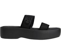 Calvin Klein Flatform SNDL Webbing Hw0hw02878, Sandali Piatti Donna, Black (Triple Black), 40 EU