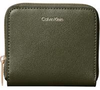 Calvin Klein Foil Logo Medium Zip Around Lv04f1120g, Portafogli Donna, Beige (Cypress), Taglia Unica