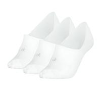 Calvin Klein Footie da donna, taglio medio, confezione da 3, bianco, 39-42