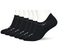 Calvin Klein Footie, Nero, 39-42 (Pacco da 6) Uomo