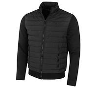 Calvin Klein Giacca da uomo collo a imbuto in pile trapuntato ibrido - Nero - M